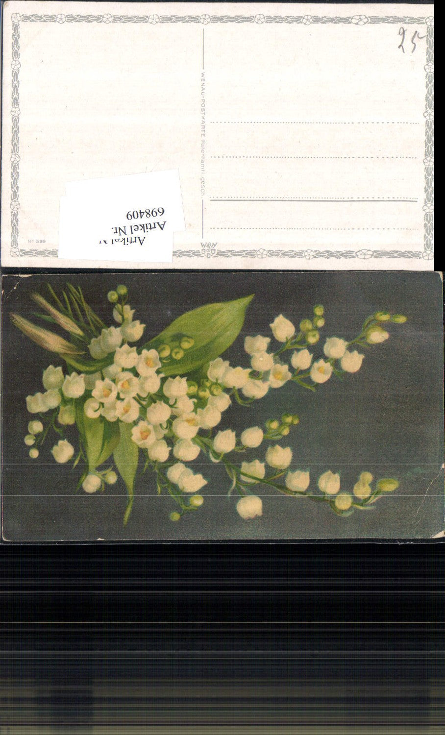 698409 Artist AK Wenau Postcard Flower