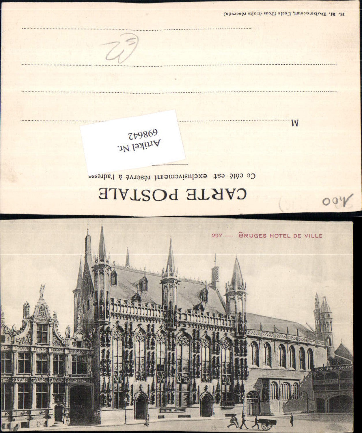 698642 Belgium Bruges Brügge Hotel de Ville