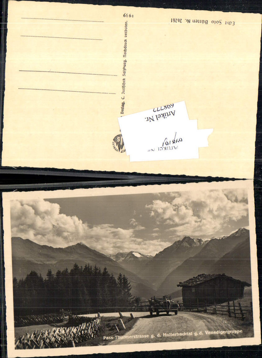 698772 Pass-Thurnerstraße Pass Thurn Lofer Habachtal Neukirchen Bramberg Pinzgau Oldtimer Auto