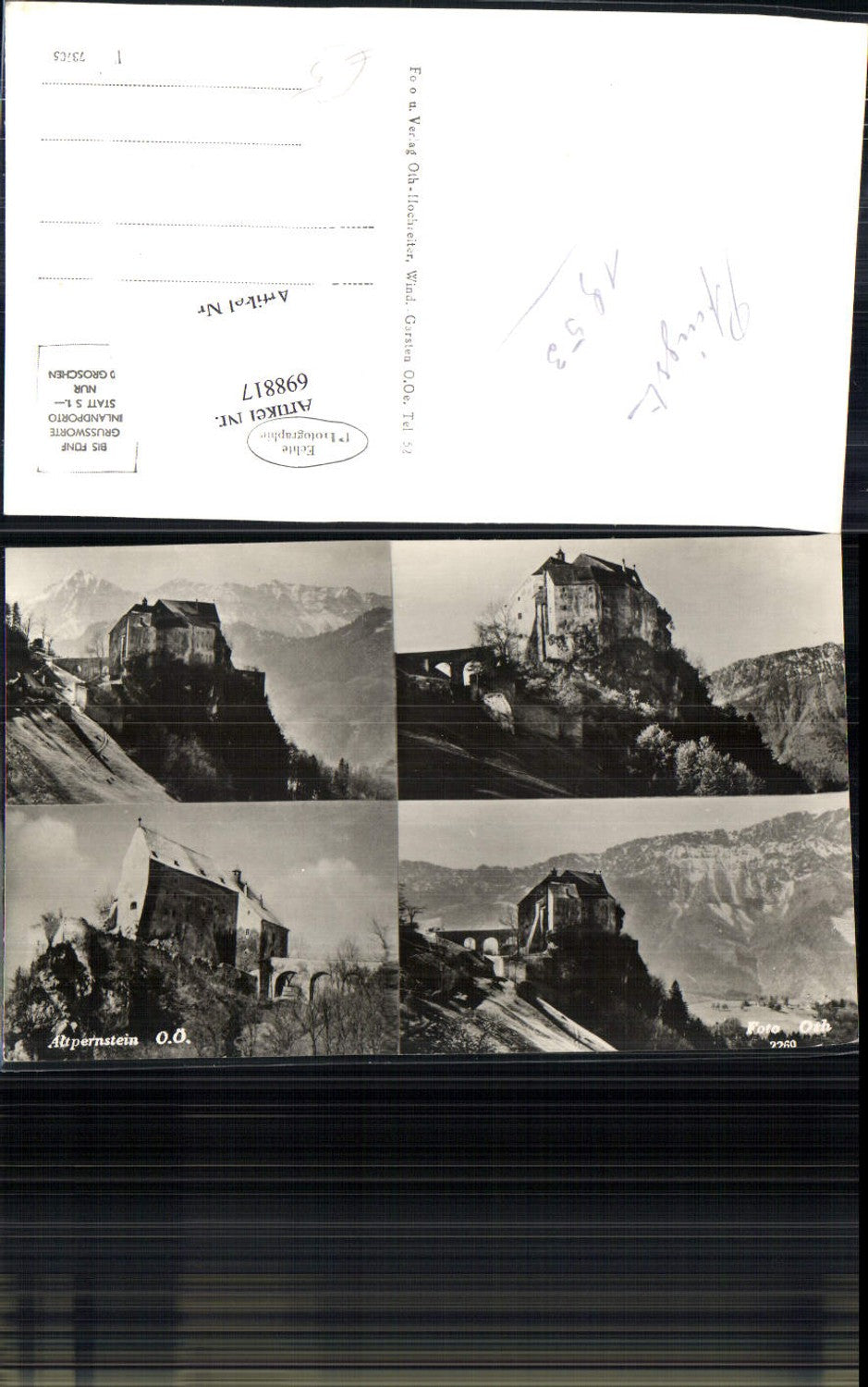 698817 Altpernstein b. Micheldorf Kirchdorf an der Krems pub Hochreiter