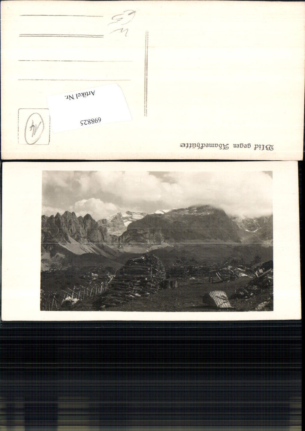 698825 Foto-AK Adamekhütte bei Gosau Hintertal