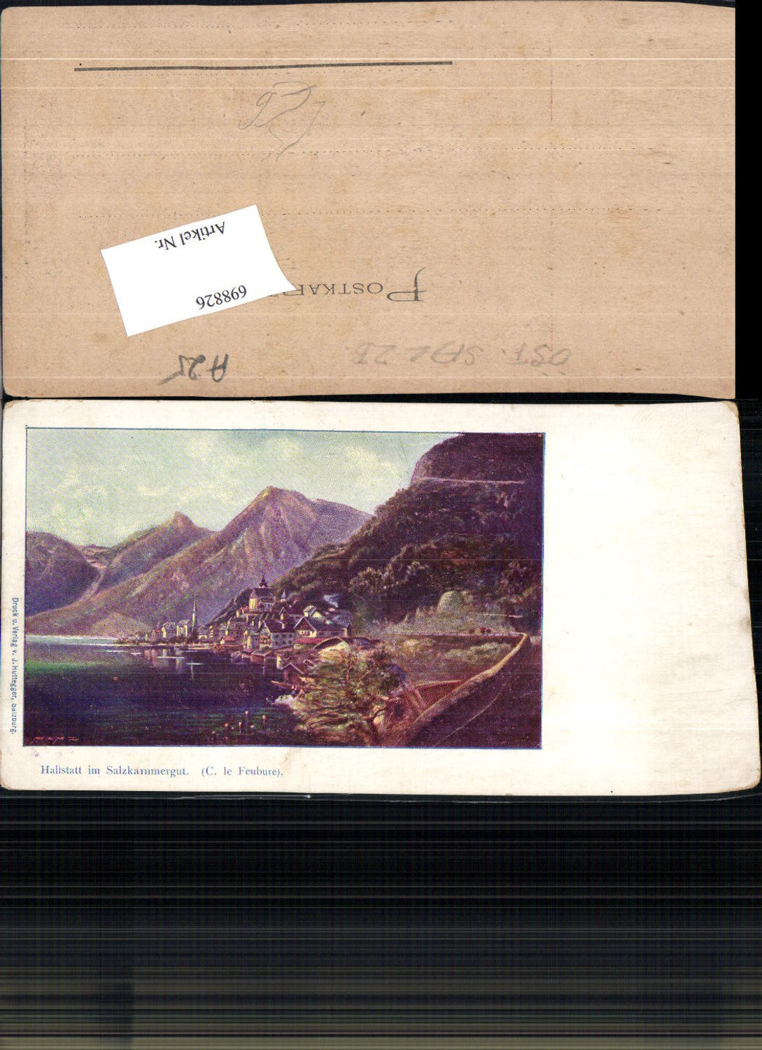 698826 Künstler AK C. le Feubure Hallstatt im Salzkammergut