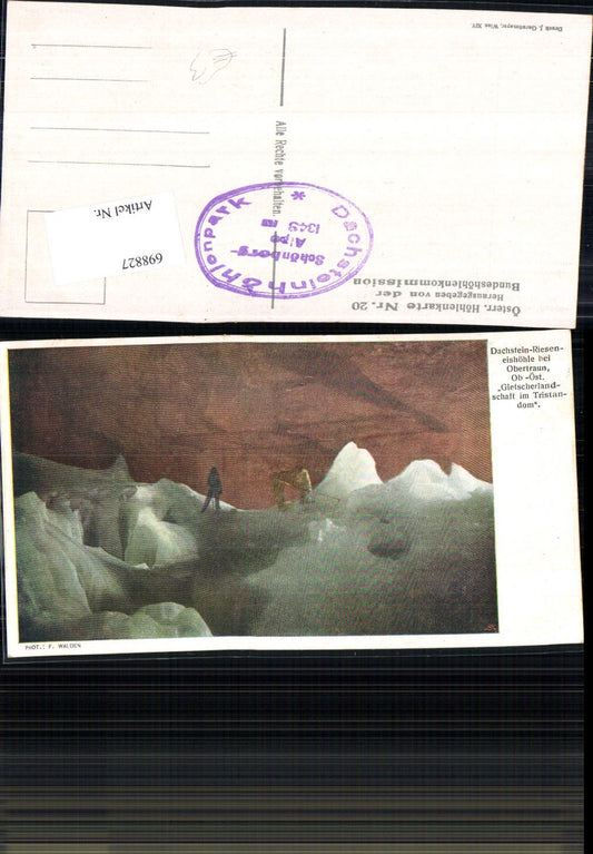 698827 Obertraun Dachsteinhütte Österr. Höhlenkarte 20