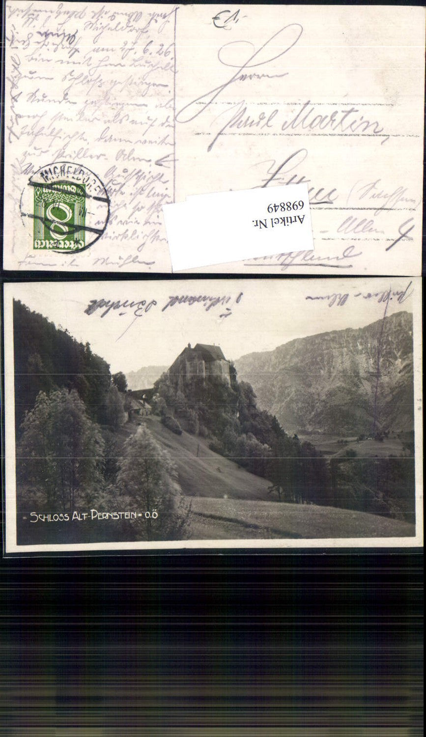 698849 tolle Foto-AK Alt Pernstein bei Micheldorf Kirchdorf an der Krems