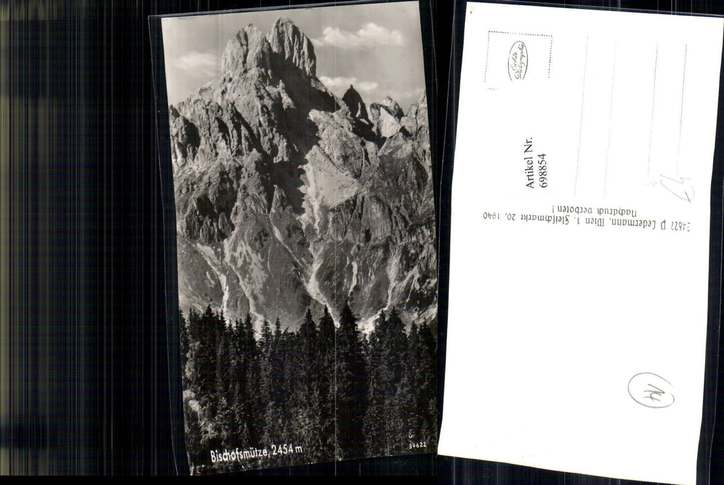 698854 Bischofsmütze bei Goisern Gosau