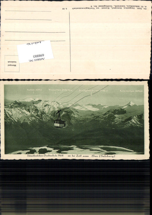 698885 Zell am See Schmittenhöhe Drahtseilbahn Seilbahn