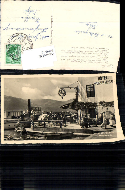 698919 St. Wolfgang am Wolfgangsee Hotel Weißes Rössl Landungsplatz