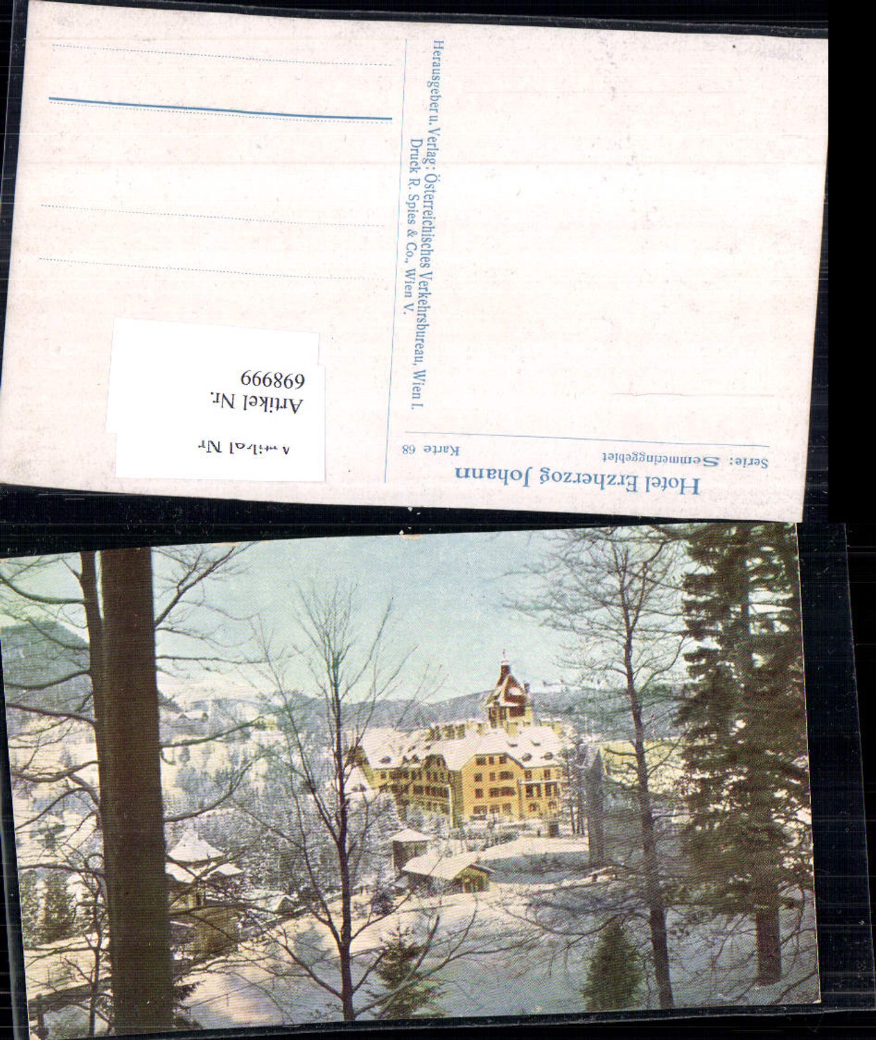 698999 Semmering Hotel Erzherzog Johann