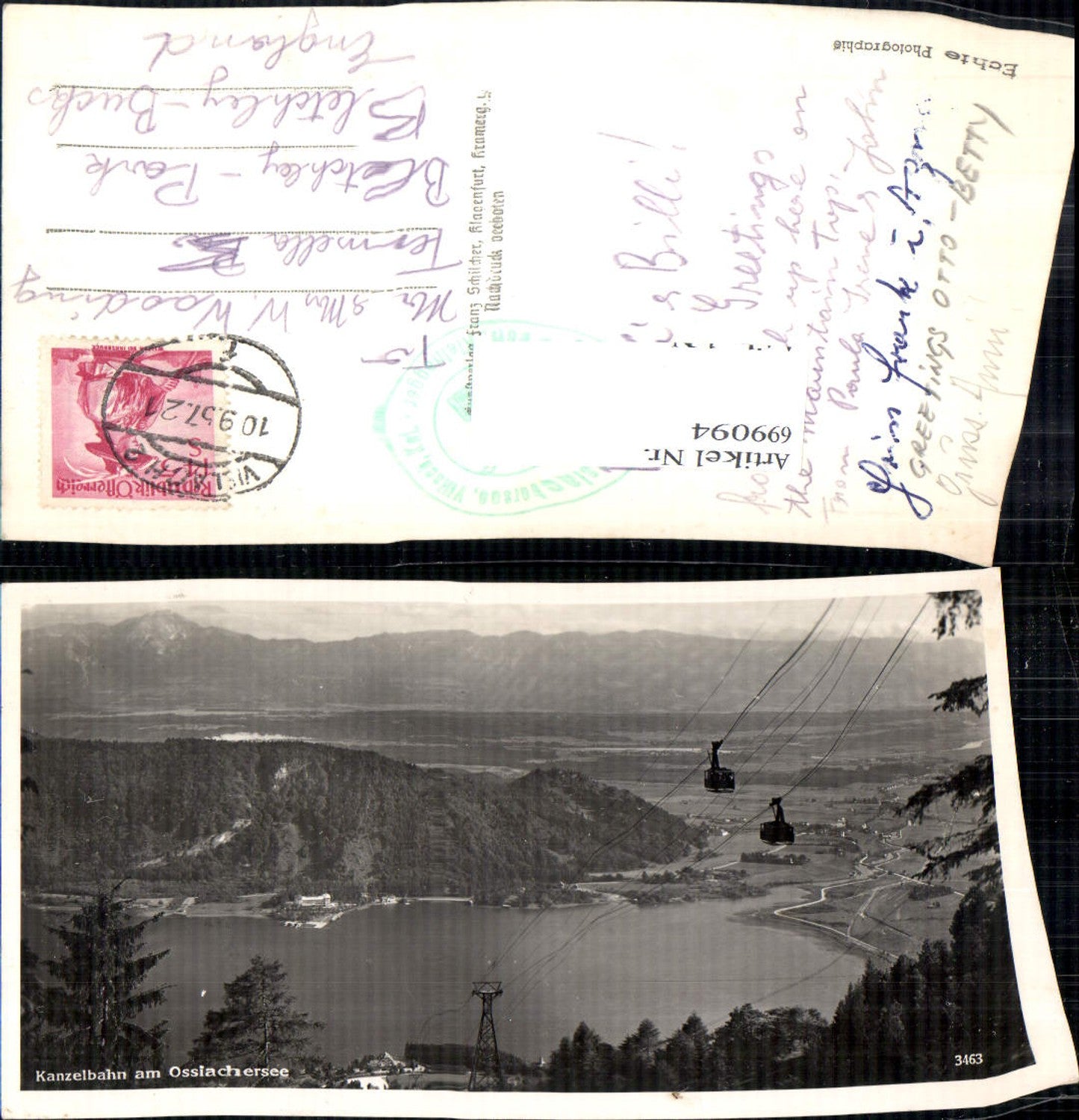 699094 Kanzelbahn bei Ossiach Ossiachersee Seilbahn