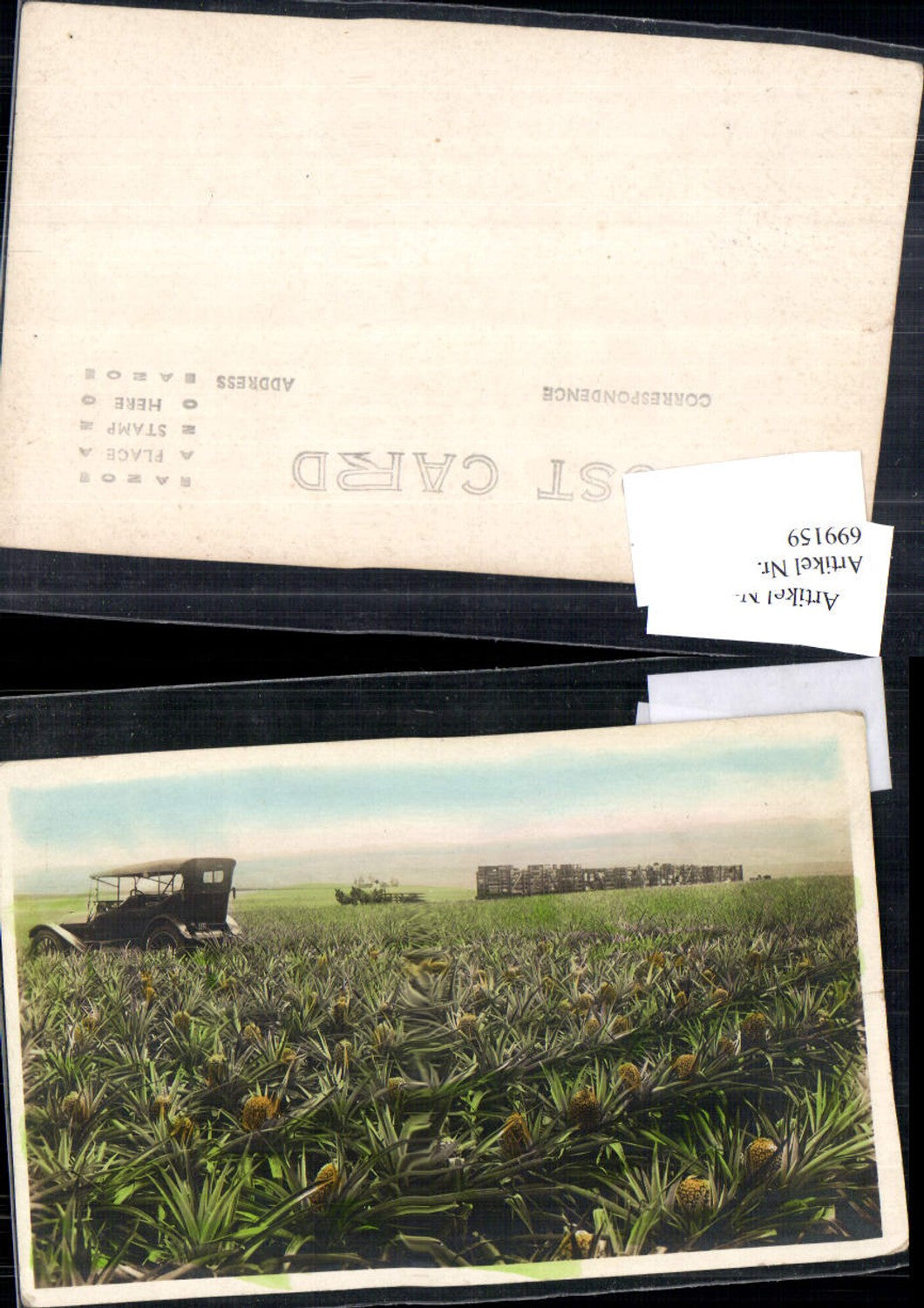 699159 Artist AK Car Vintage in the field USA
