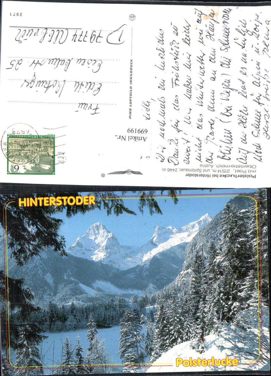 699199 Hinterstoder Polsterlucke pub Alpine Luftbild