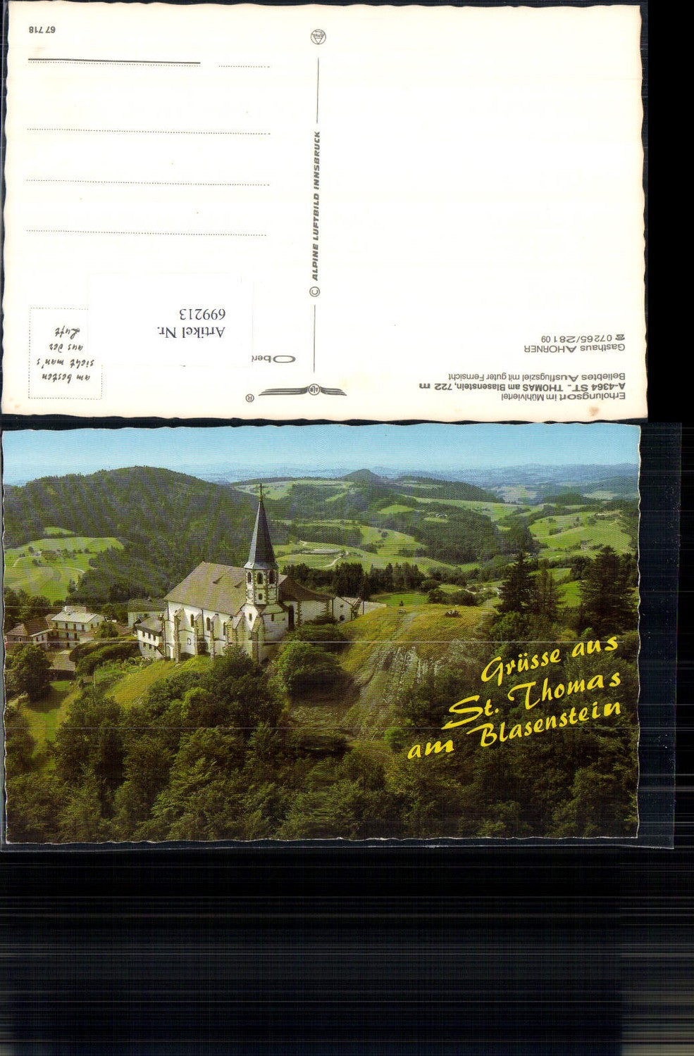 699213 St. Thomas am Blasenstein b. Perg pub Alpine Luftbild