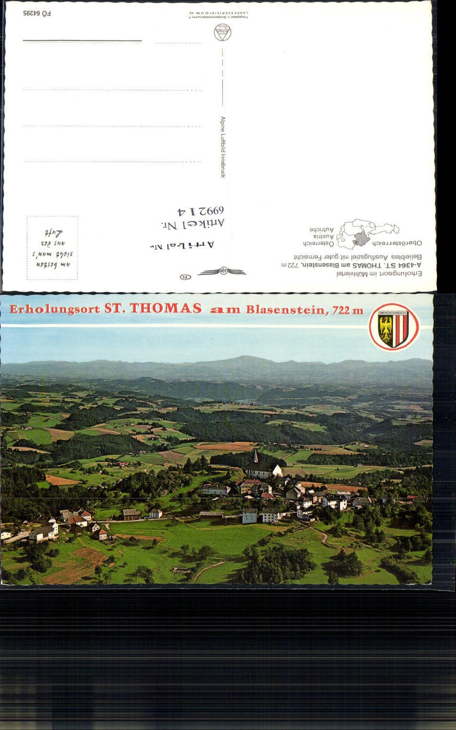 699214 St. Thomas am Blasenstein b. Perg pub Alpine Luftbild