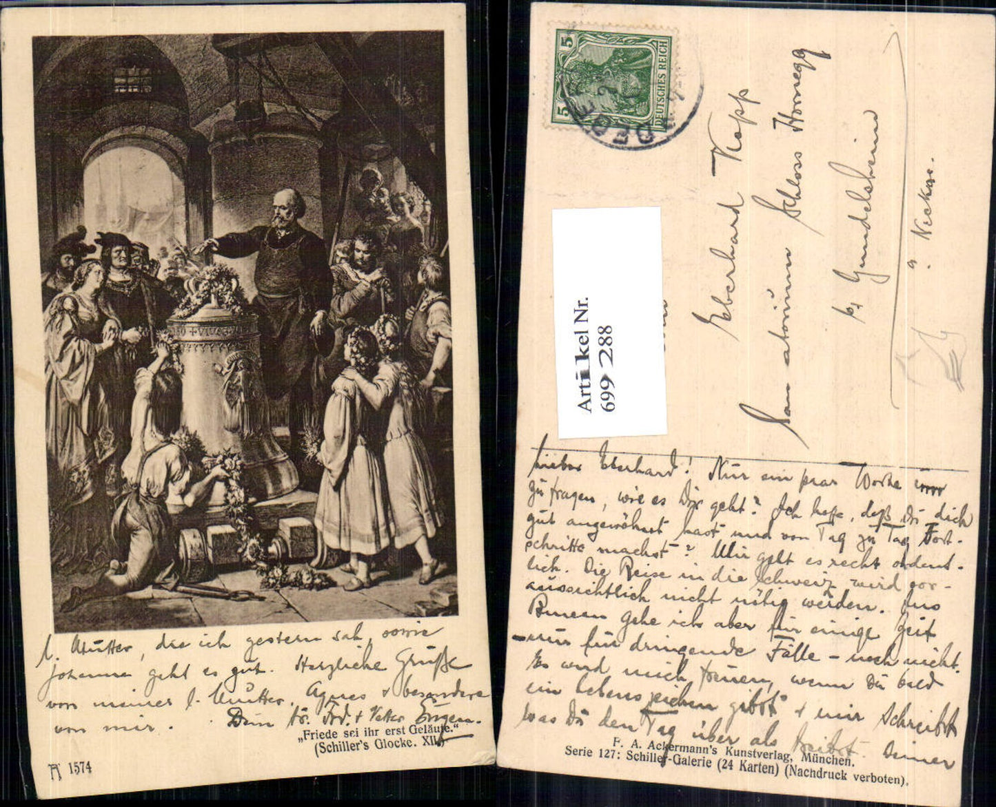 699288 Künstler AK Schillers Glocke pub Ackermann 1574
