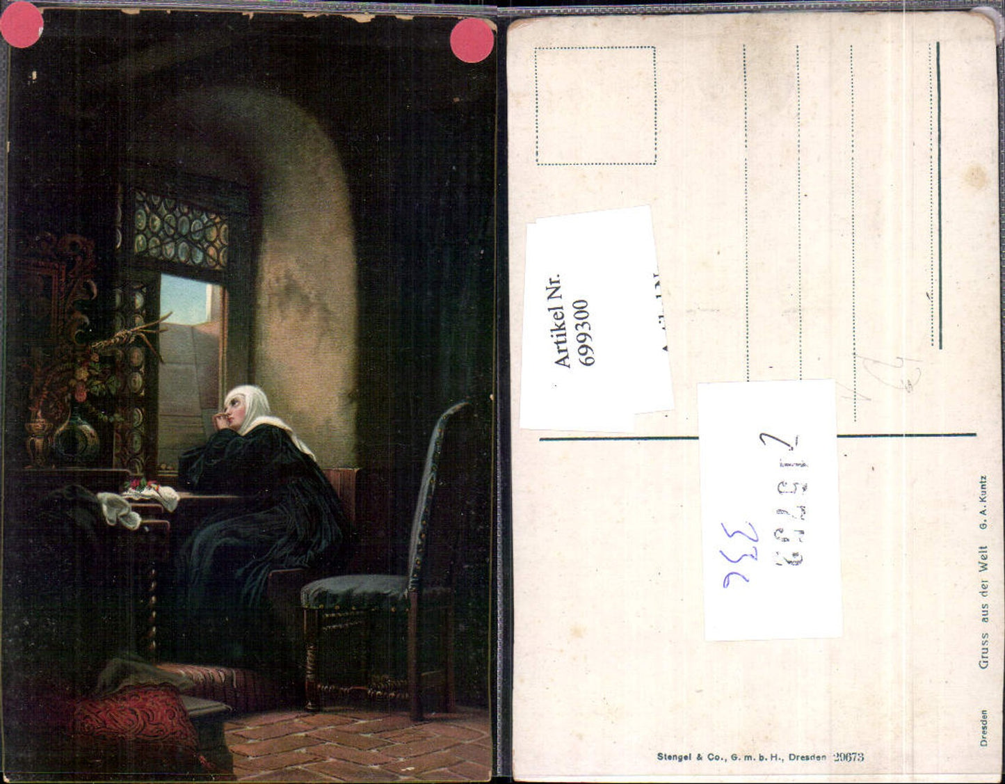 699300 Künstler AK G. A. Kuntz Gruss aus der Welt pub Stengel & Co. 29673