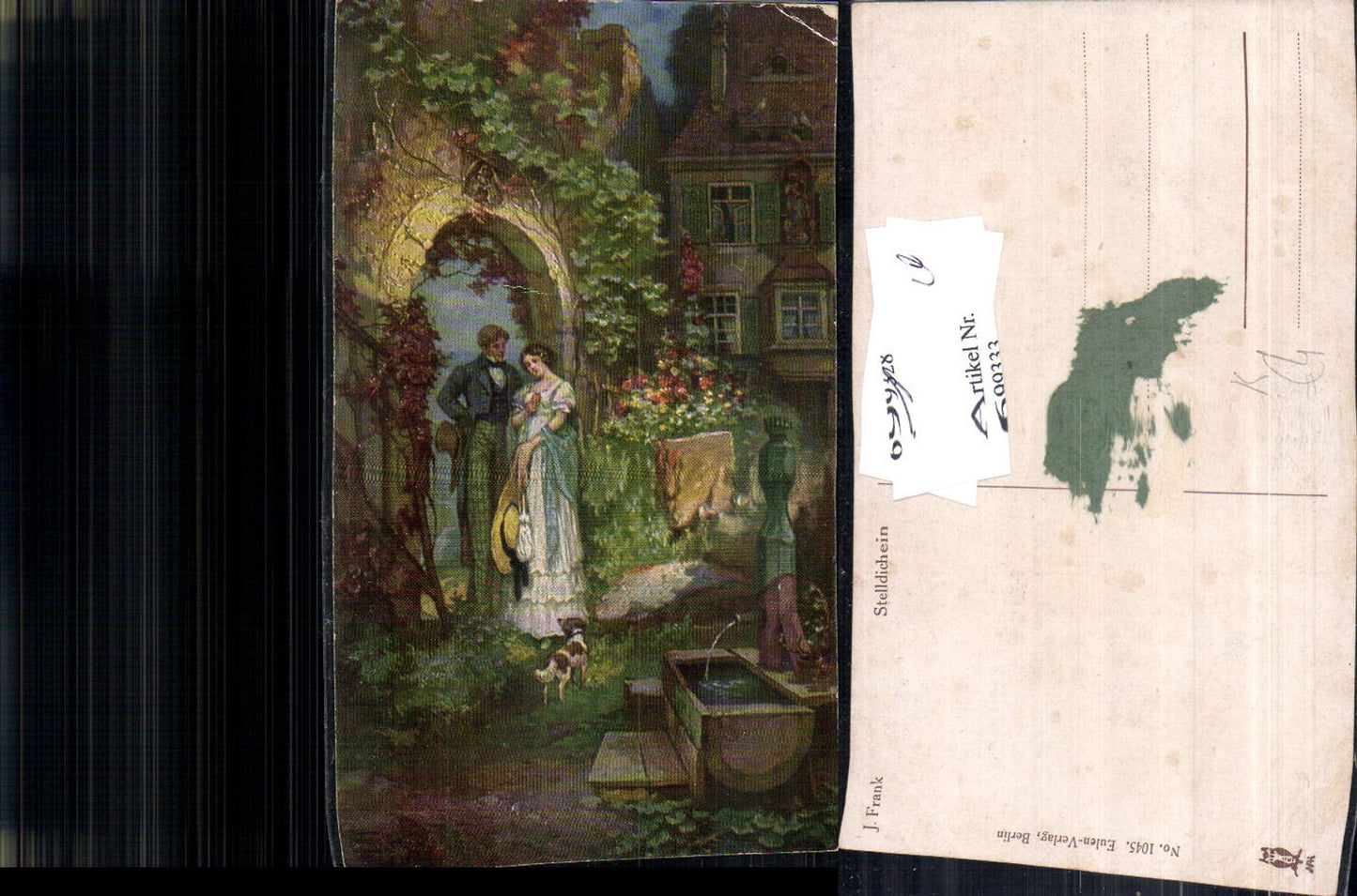 699333 Künstler AK J. Frank Stelldichein Liebe Frau Mann pub Eulen Verlag 1045