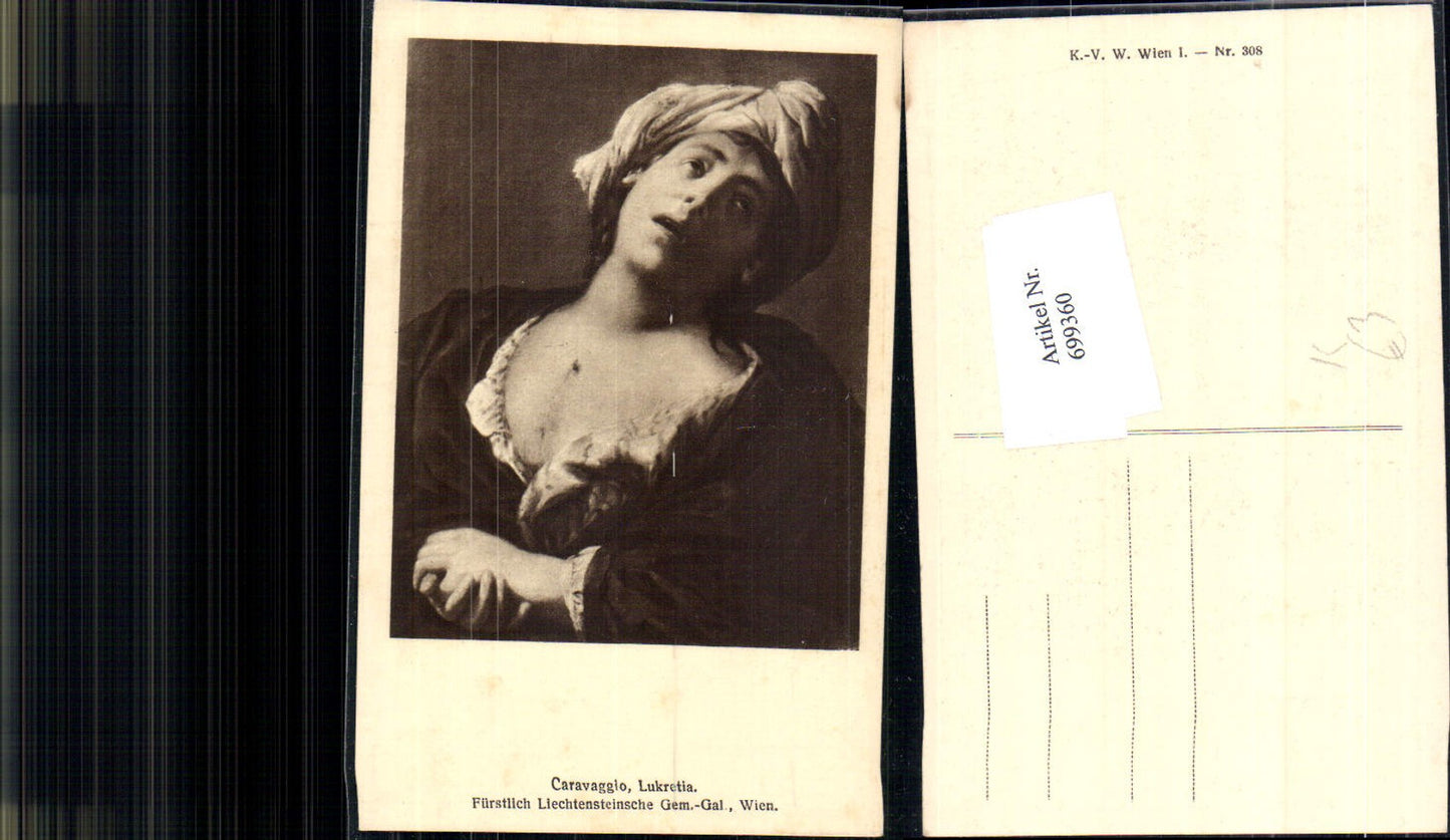 699360 Artist AK Caravaggio Lucretia