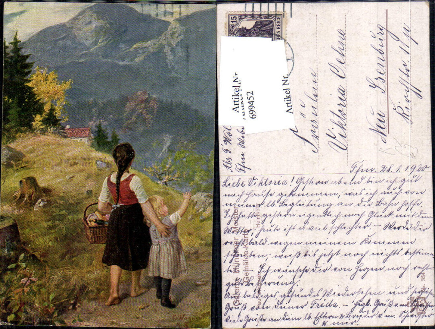 699452 Artist AK Paul Wagner Homecoming Gallery Munich Masters 354