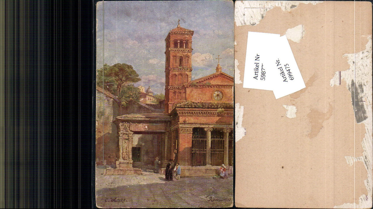 699475 Artist AK C. Wuttke Rome Roma