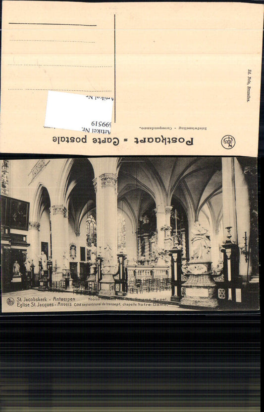 699519 Belgium Antwerpen Anvers Eglise St. Jacques Jacobskerk