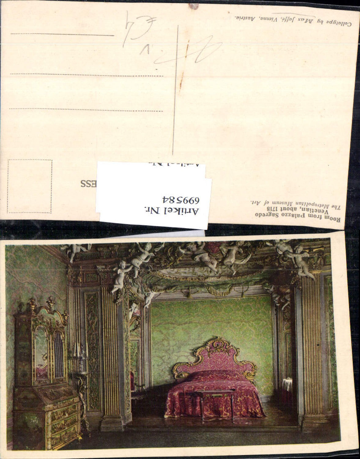 699584 Künstler AK Venetian 1718 Palazzo Sagredo Venedig pub Max Jaffe