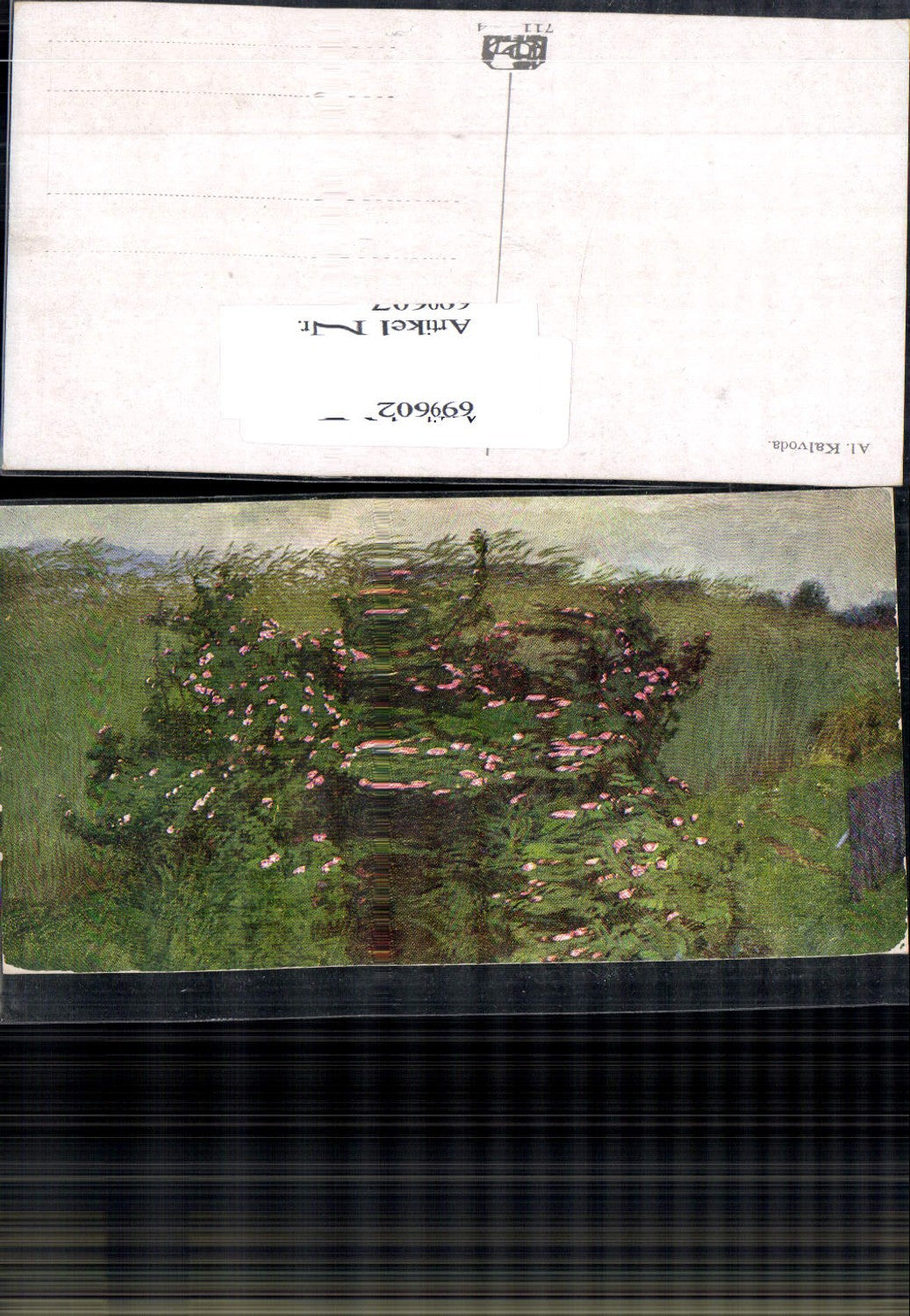 699602 Künstler AK Al. Kalvoda Blumen Rosen