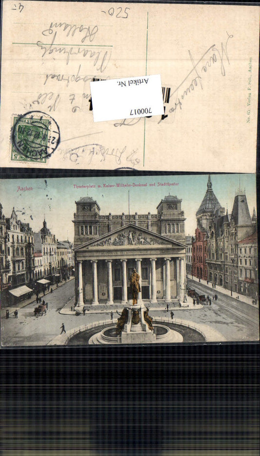 700017 Aachen Theater Theaterplatz Wilhelm Denkmal
