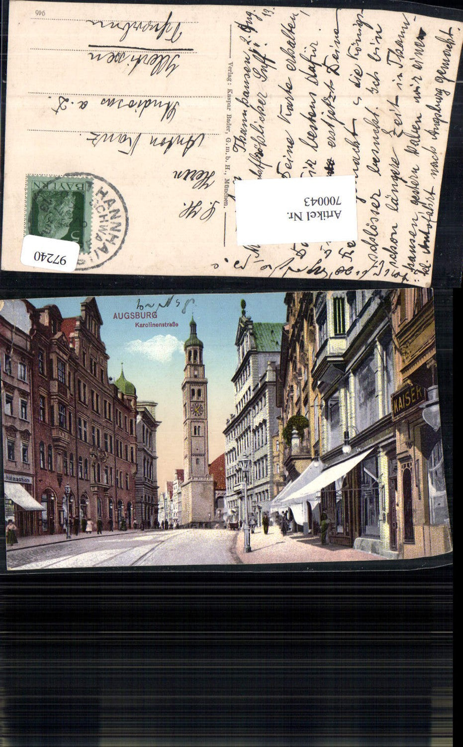 700043 Augsburg Karolinenstraße gel Illertissen Schwaben