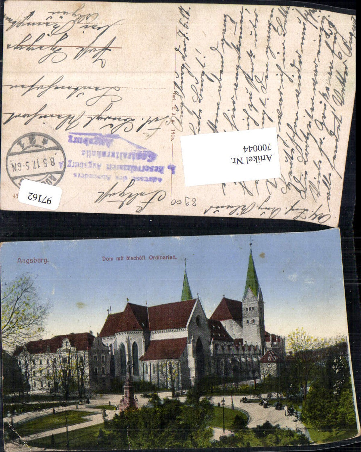 700044 Augsburg Cathedral Ordinariate Field Post Office Hegge Waltenhofen Leutenhofen
