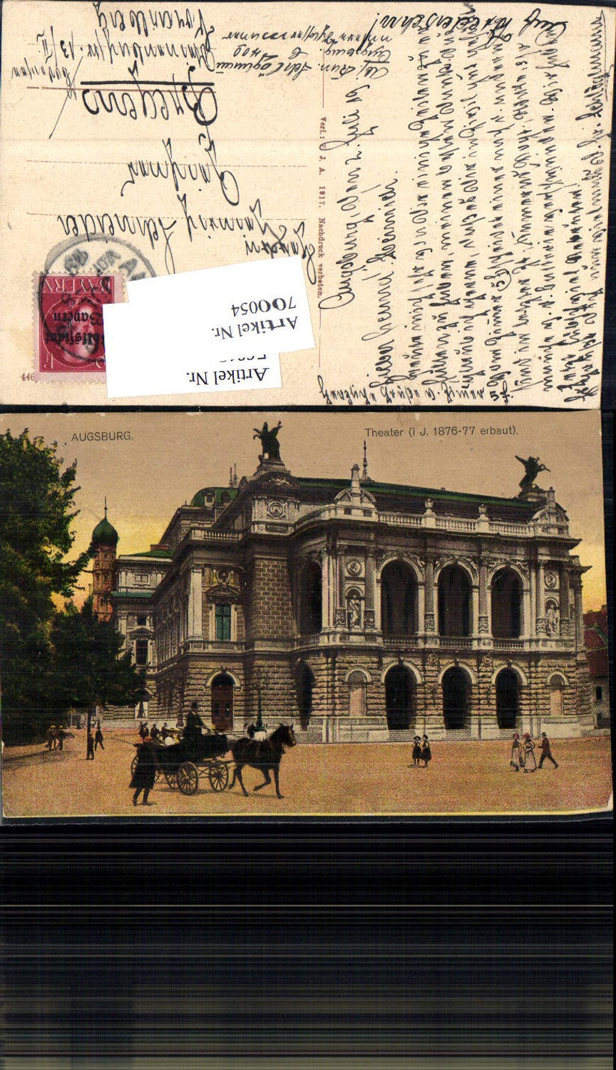 700054 Augsburg Theater Kutsche