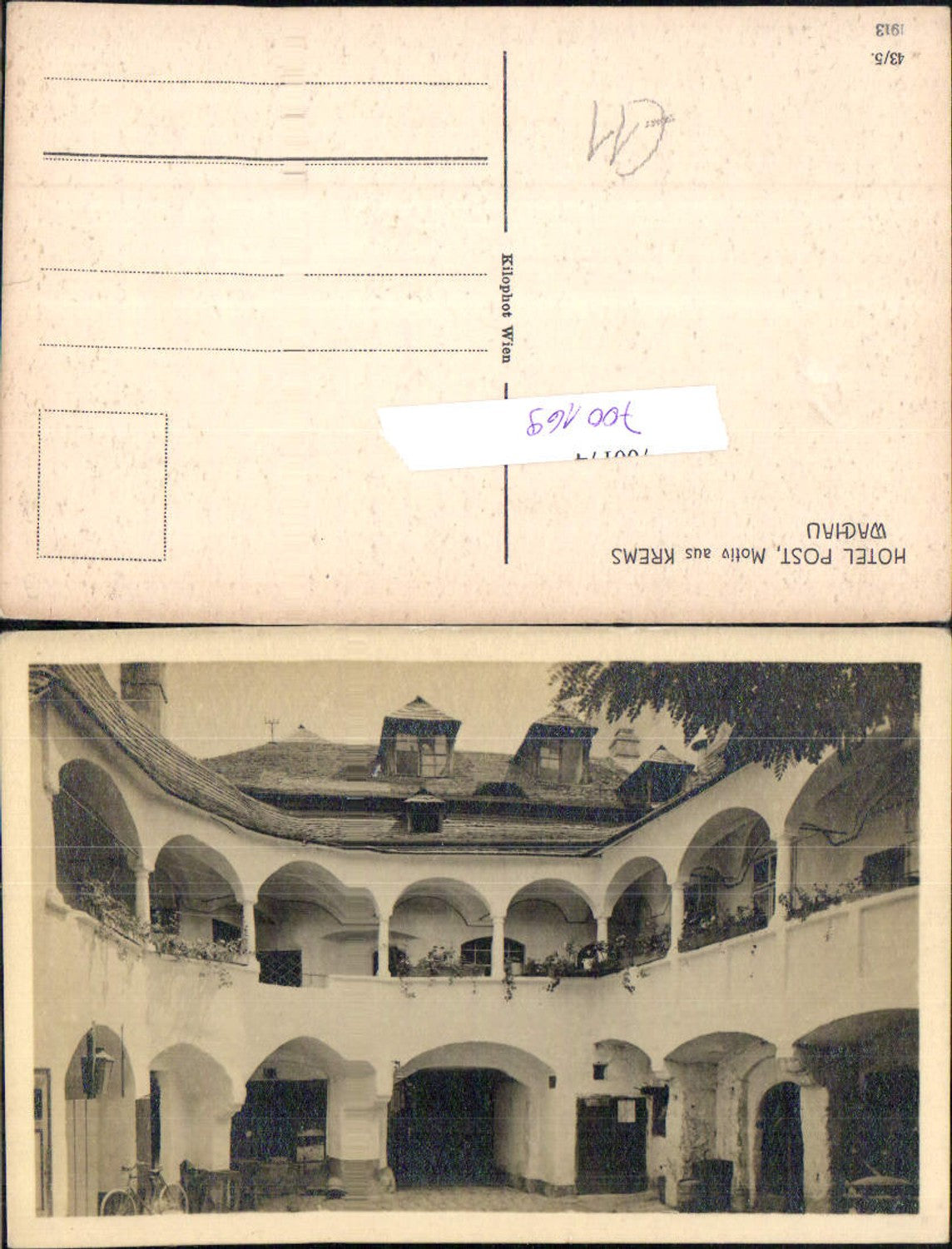 700169 Krems an der Donau Hotel Post Wachau pub Kilophot 43/5