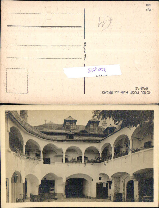 700169 Krems an der Donau Hotel Post Wachau pub Kilophot 43/5