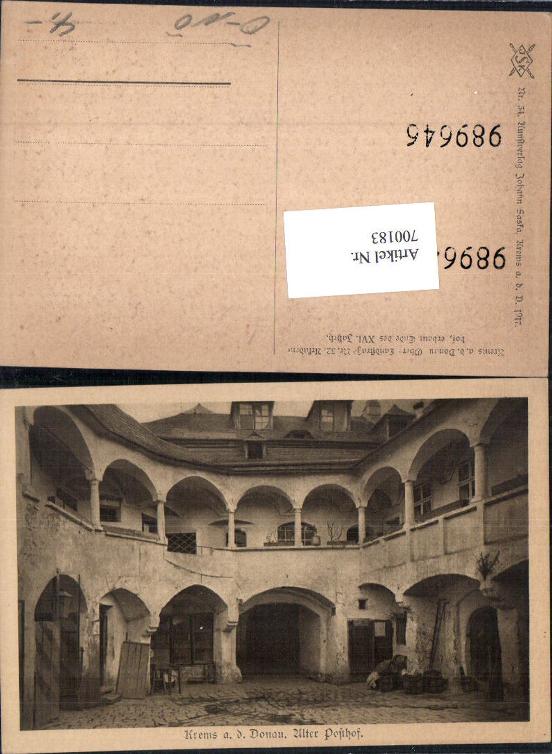 700183 Krems an der Donau Alter Posthof pub Saska 34