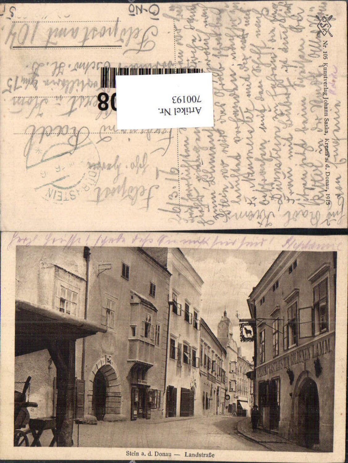 700193 Krems an der Donau Landstraße Gasthaus zum Goldenen Lamm pub Saska 105
