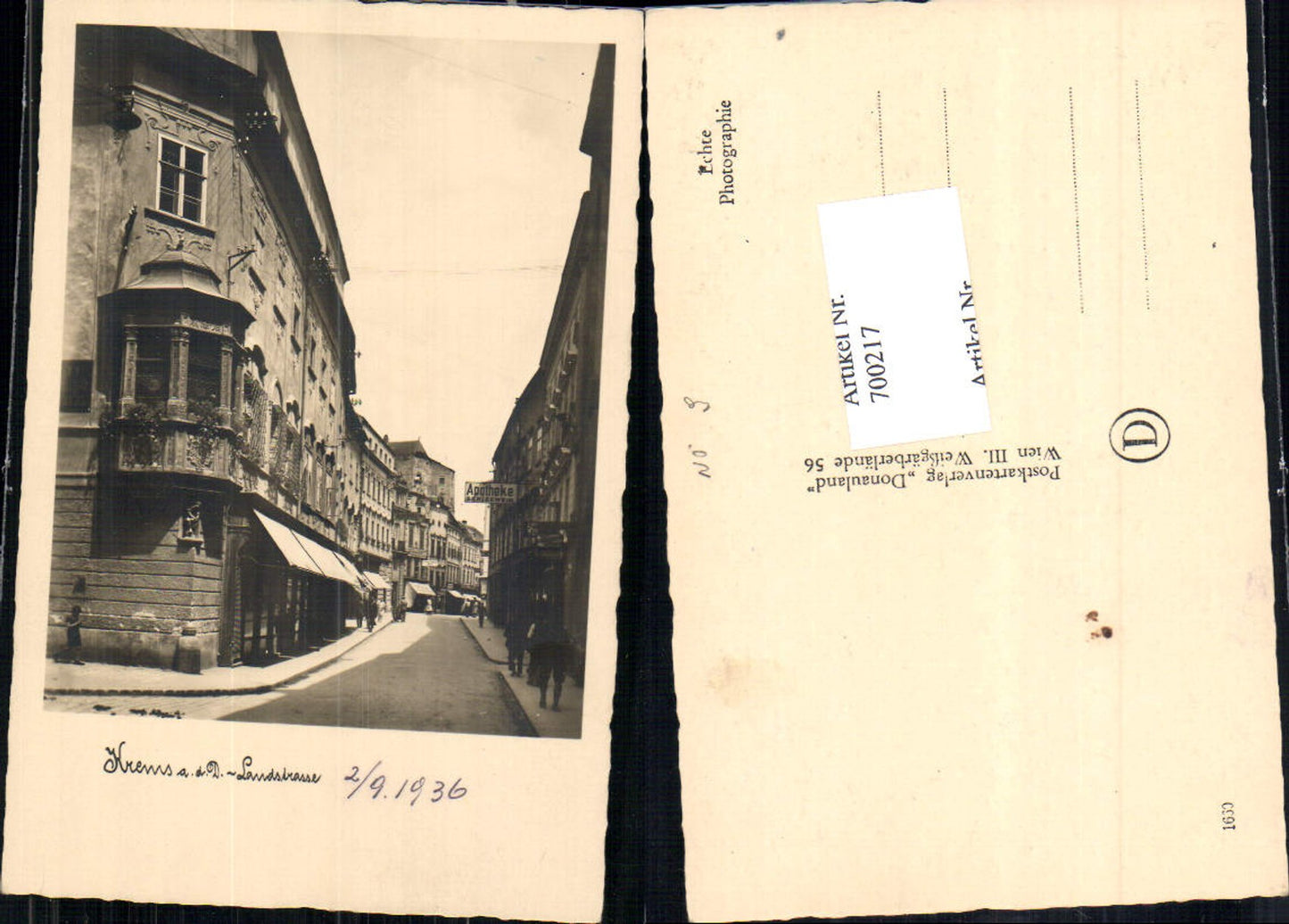 700217 Krems an der Donau Erker Rathaus Obere Landstraße