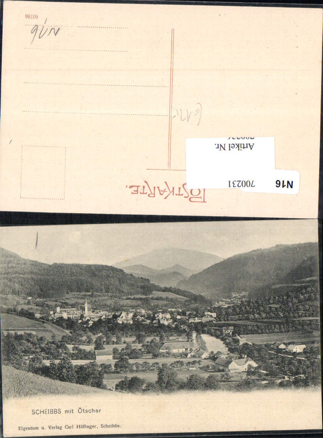 700231 Scheibbs 1900 m. Ötscher