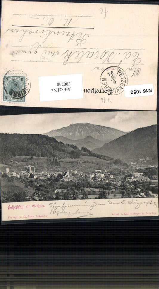 700250 Scheibbs 1900 m. Ötscher gel Petzenkirchen Stp.
