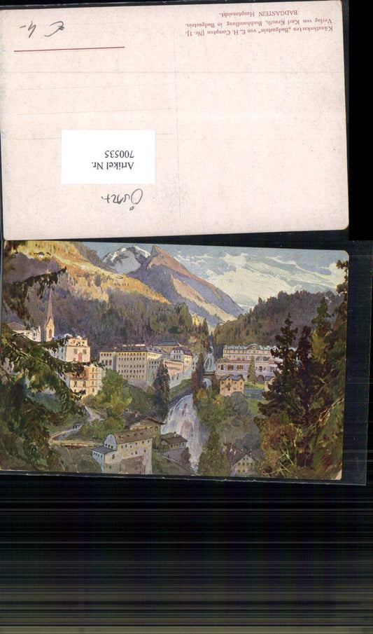 700535 tolle Künstler AK E. Harrison Compton Badgastein Bad Gastein