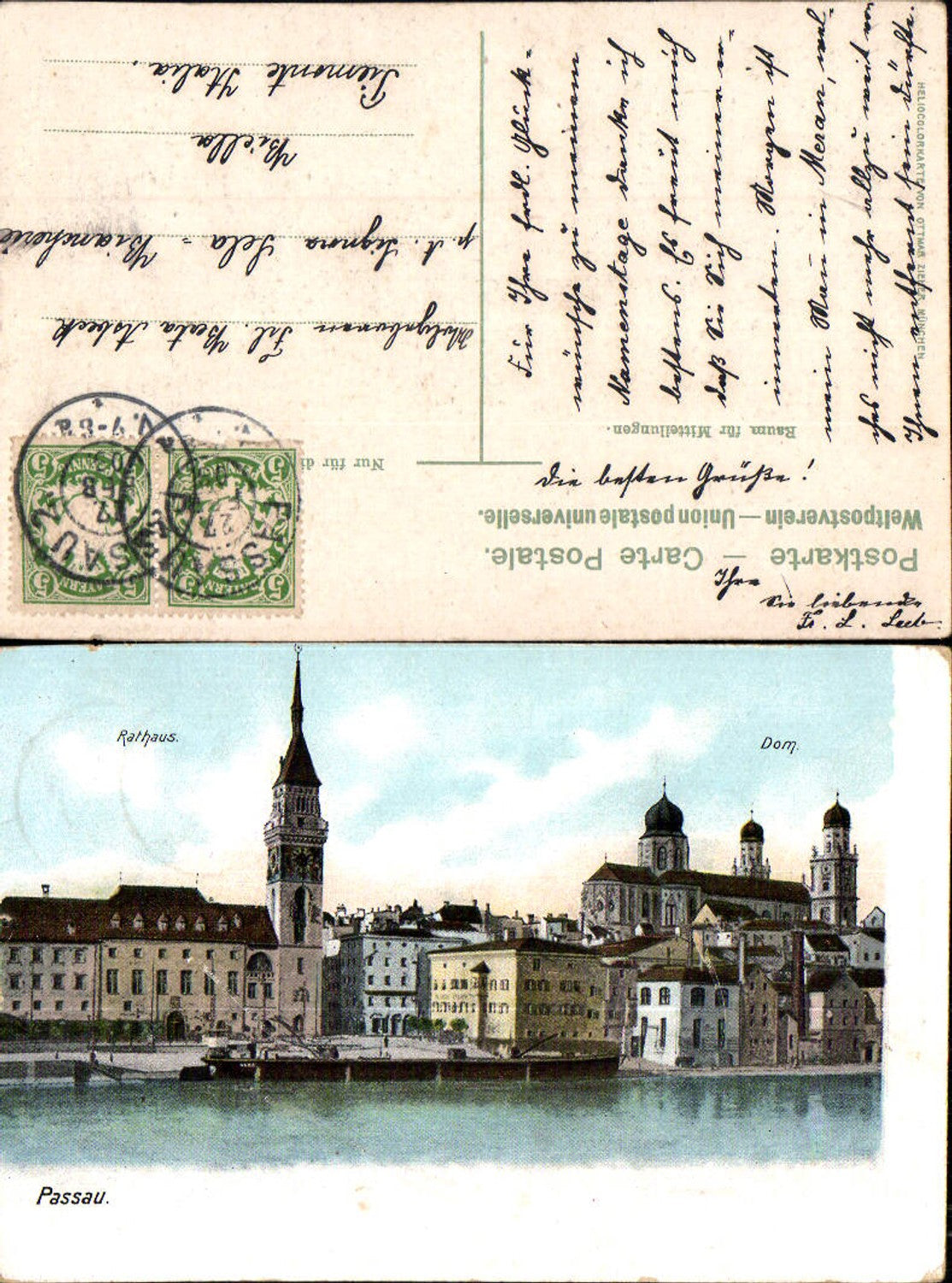 700765 Passau Rathaus Dom Inn gel Biella Piemonte pub Zieher