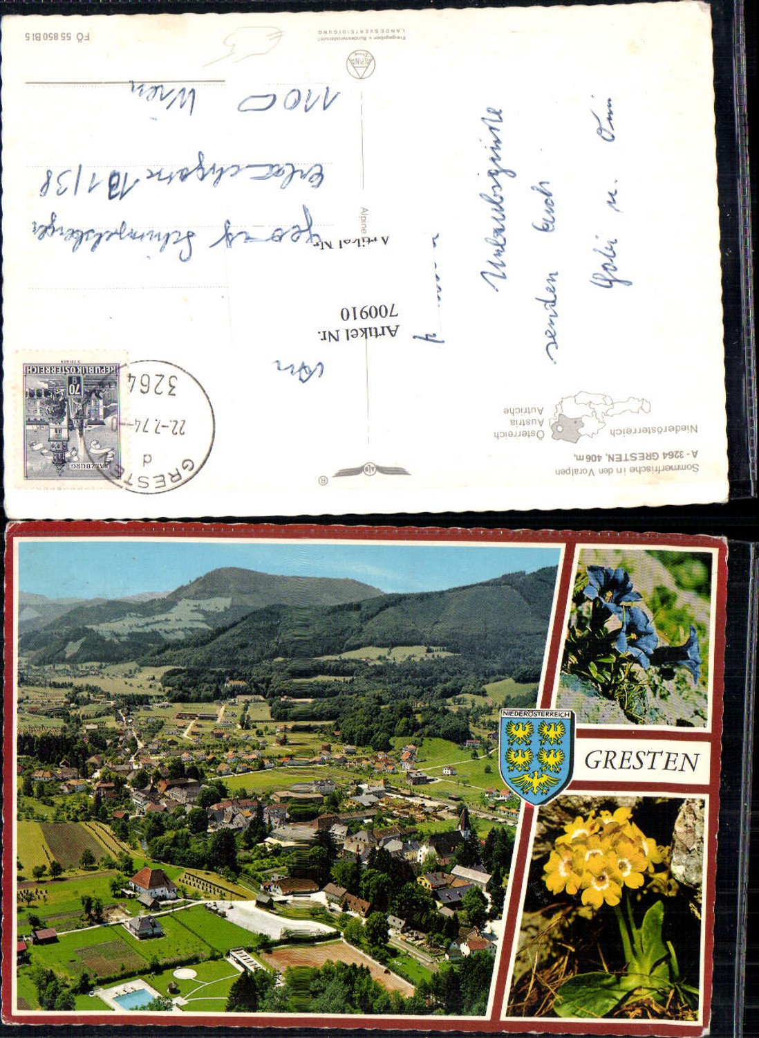 700910 Gresten Fliegeraufnahme Luftbild