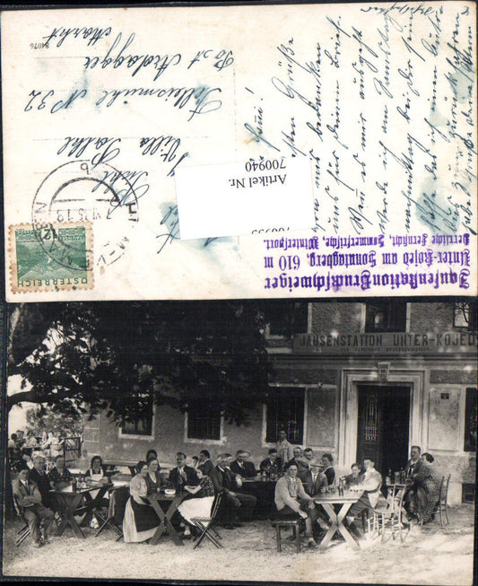 tolle Foto-AK Jausenstation Unter-Kojed am Sonntagberg Rosenau Gasthaus Bruckschweiger