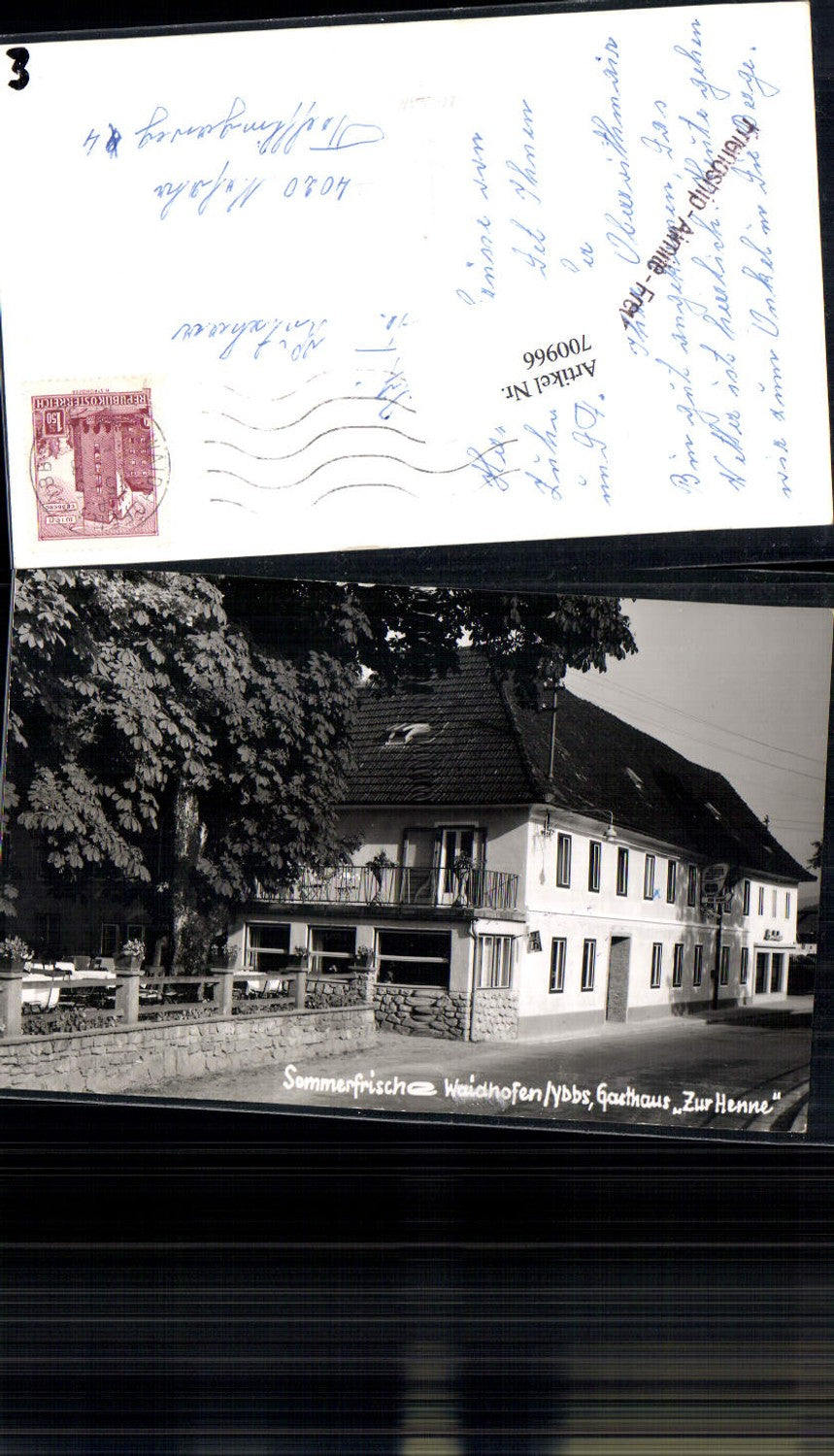 700966 seltene AK Waidhofen an der Ybbs Gasthaus Zur Henne