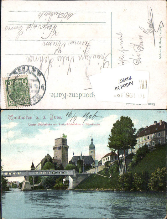 700967 Waidhofen an der Ybbs Untere Ybbsbrücke Schloss Rothschild