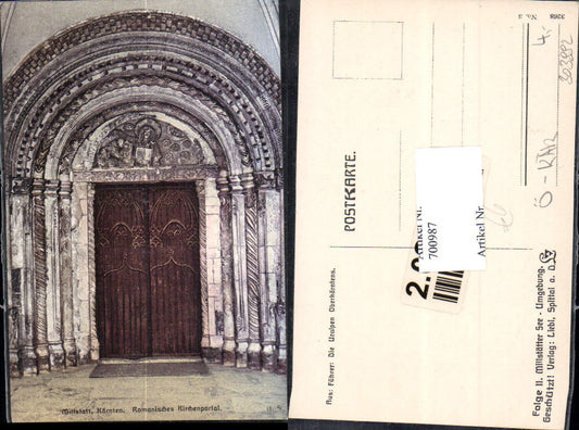 700987 Millstatt am See Romanisches Kirchenportal