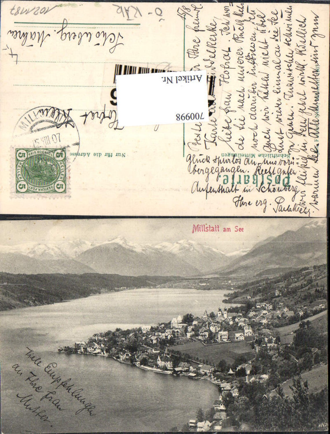 700998 Millstatt am See gel Schönberg Mähren