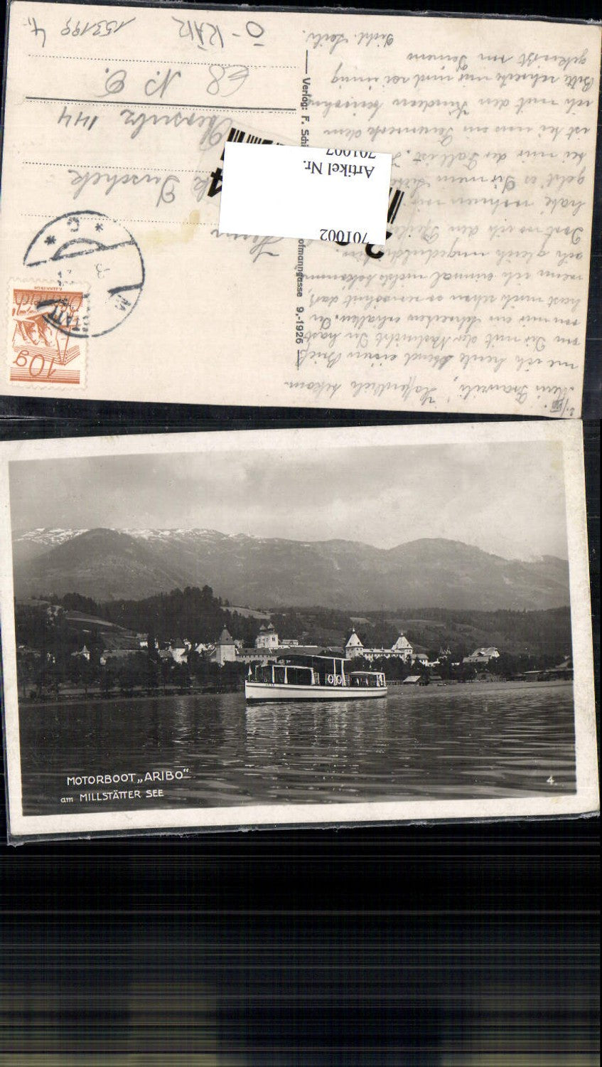 701002 Motorboot Boot Aribo b. Millstatt am See Millstättersee