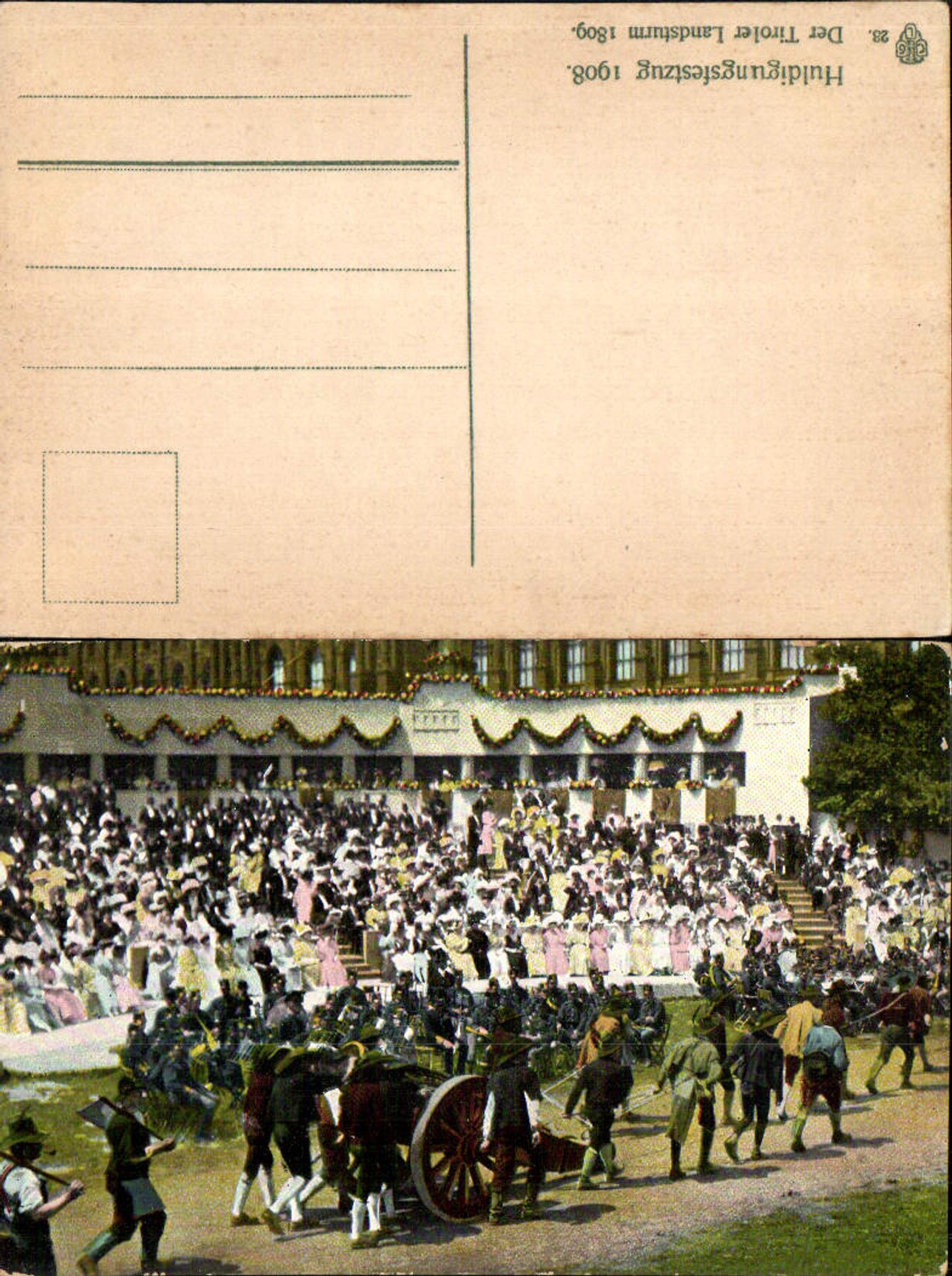 701166 Tiroler Landsturm Huldigungsfestzug 1908 Innsbruck Andreas Hofer