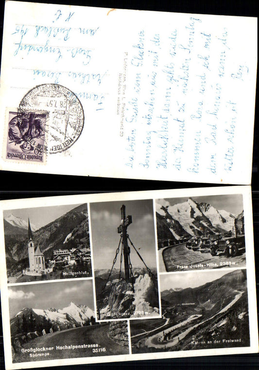 701188 Heiligenblut Großglockner Kreuz Gipfelkreuz gel Groß Engersdorf Rußbach