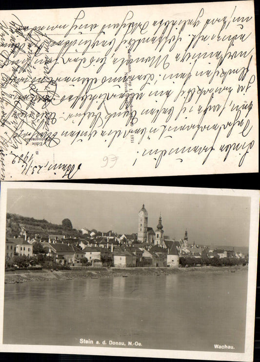 701191 Foto-AK Stein an der Donau bei Krems Uferpartie