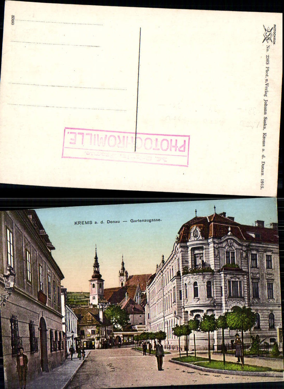 701267 Krems an der Donau Gartenaugasse pub Johann Saska 2363